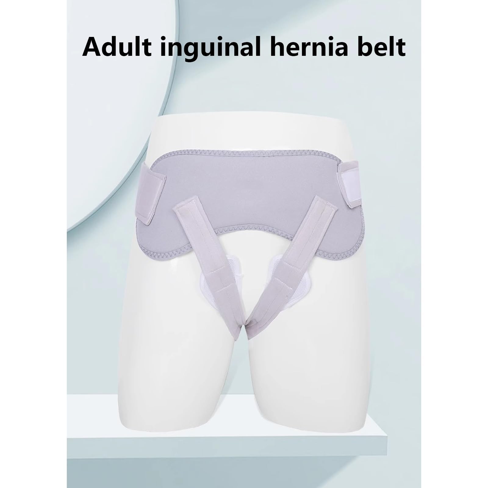 Fascia Per Ernia Inguinale Uomo, Fascia Ernia Ombelicale Uomo, Cinto Ernia Inguinale, Tessuto Traspirante, Cintura Regolabile con Cuscinetto di Compressione Rimovibile Per Ernie A Doppio Sport
