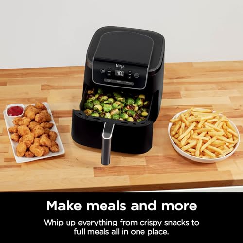 Ninja-Air-Fryer-Pro-XL-5QT-Nonstick-Basket-3-in-1-Functionality-400F-Air-Crisp-Technology-Automatic-Shutoff-Black-AF140 Ninja Air Fryer Pro XL 5QT Nonstick Basket 3 in 1 Functionality 400F Air Crisp Technology Automatic Shutoff Black AF140
