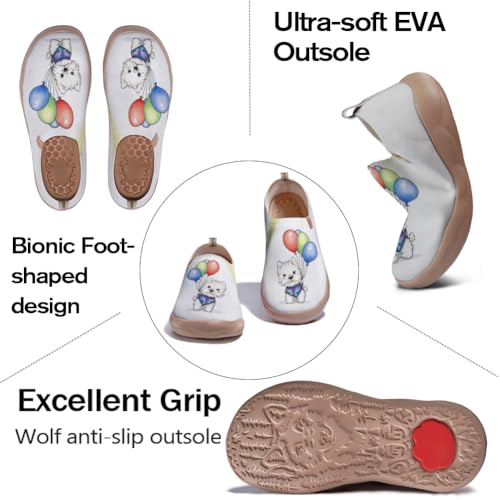 Women's art animal slip-on casual shoes, lively and cute patterns, lightweight and comfortable4