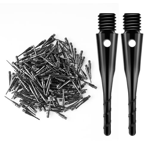 CyeeLife Dardos de punta suave, 2BA hilo suave, 200 unidades, puntas de dardos de punta de plástico, juegos de puntas suaves, accesorio de dardos