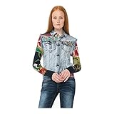 Desigual Chaq_Ethnic Deluxe Chaqueta, Azul (Denim Medium Wash 5053), 3XL (Talla del Fabricante: 46) para Mujer