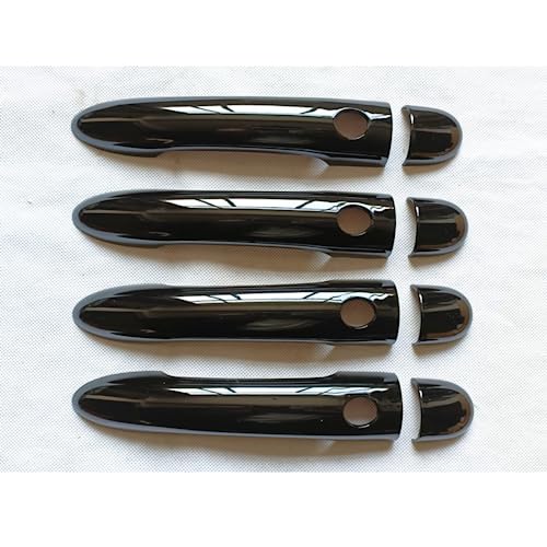 Garniture de poignée de porte Renault Scenic 2 en plastique noir brillant