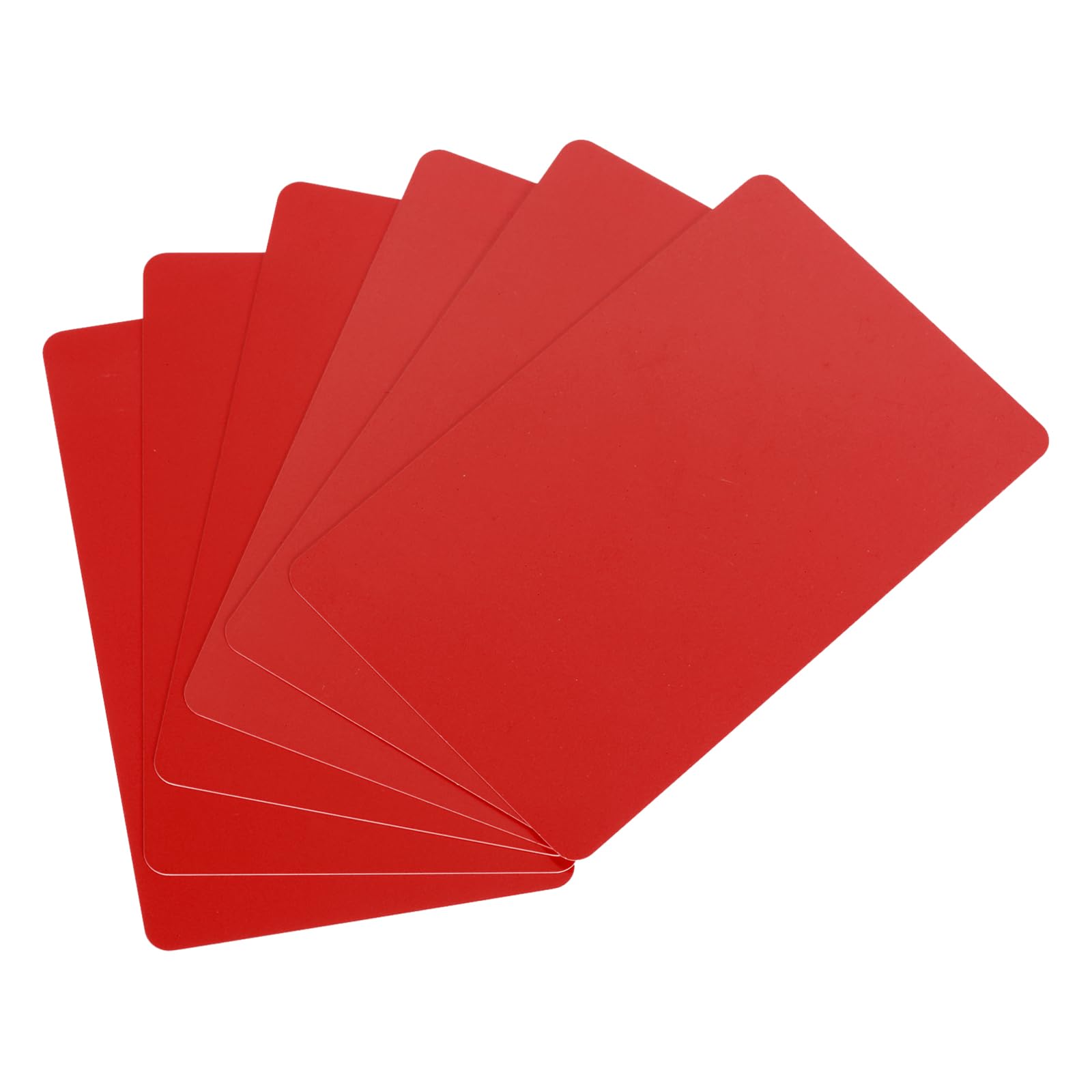 QUARKZMAN 30 Pezzi Carte PVC Vuote Colore, CR80 30 Mil Carte Plastiche Vuote Per Tesserini ID Impermeabili Per Badge ID, Di Credito, Targhette Identificative, Stampante, Rosso