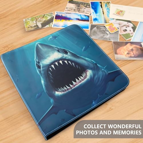 Álbum de Fotos Autoadhesivo DIY, Álbum de Recortes con Anillas de 3 Argollas, Libro de Fotos de 40 Páginas para Fotos de 8x10 pulgadas miniatura 5