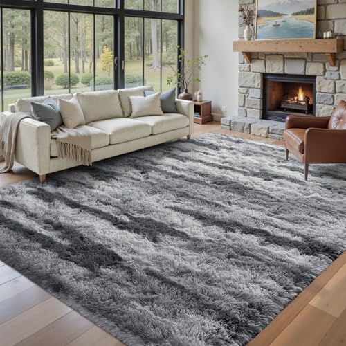 Tapete rectangular 6x9 ft antideslizante gris LòutiRoot Home