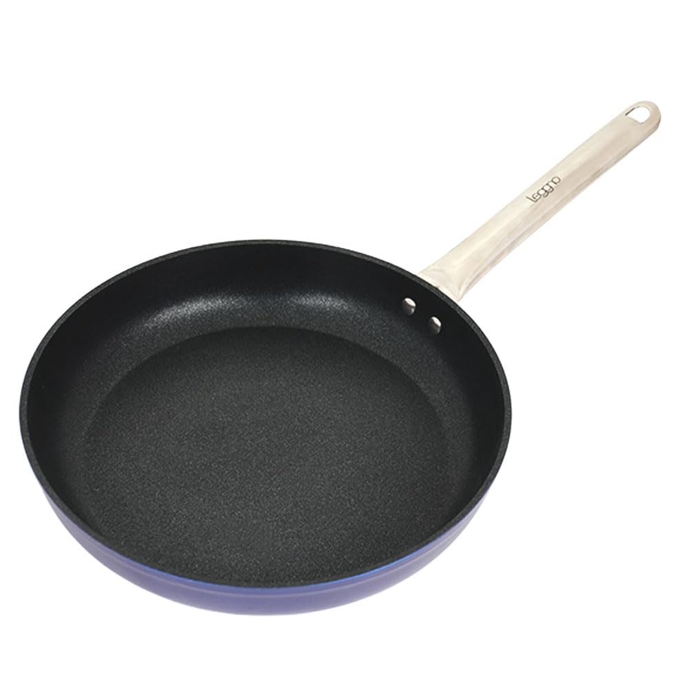 Leggno Master Titanium 20Cm Tava, Çelik Sap Metalik Mavi