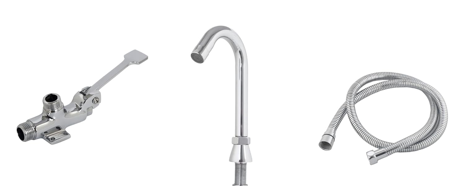 SUPERNAL Combined Set of Foot Operated tap with 360 deg rotational