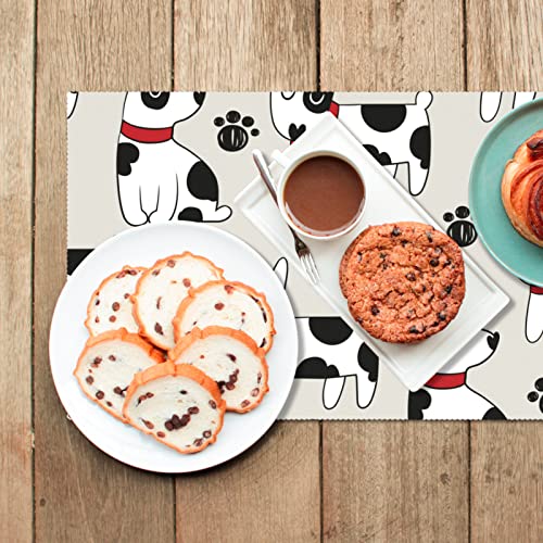 Sets de table patte de chien lavables - Éviter table abîmée et assiette qui glisse - 7