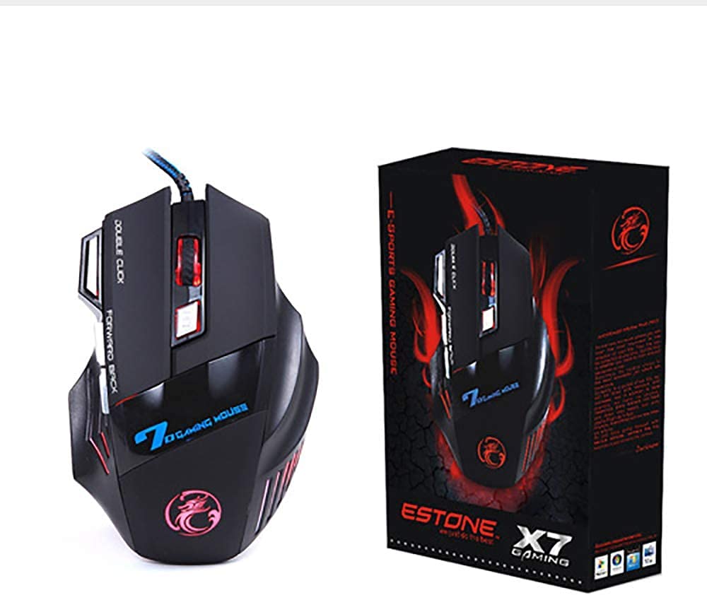 Buy Professional Wired Gaming Mouse 7 Button 5500 DPI LED Optical USB