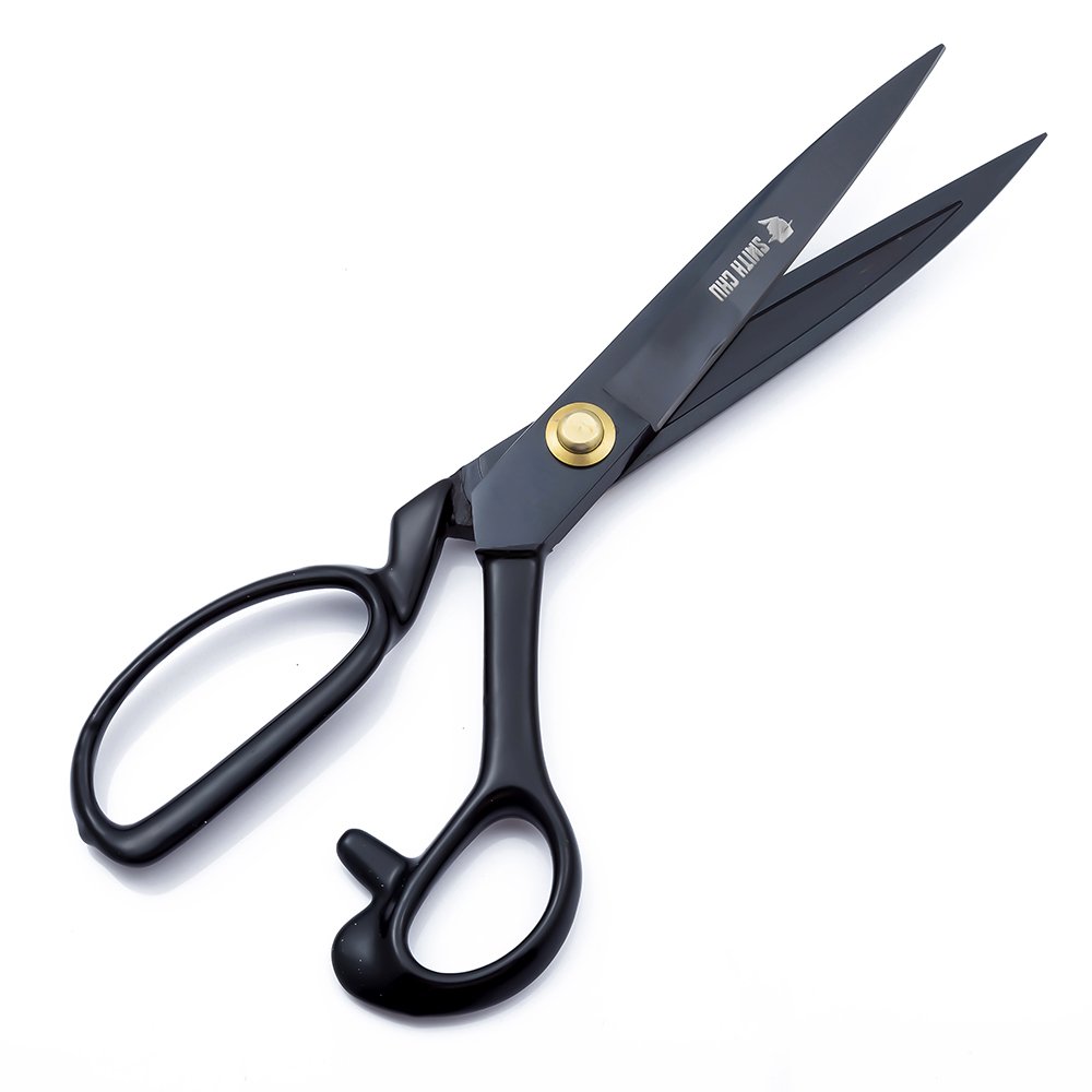 Smith Chu - Forbici per tessuti, per ricami, sartoria, cucito, artigianato, forbici da sartoria per cuoio, materie prime, per tappezzeria, tappeti, per sarti, studenti, scuola, ufficio, 25 cm