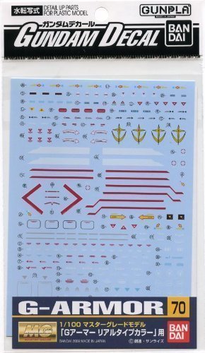 1/100 Gundam Decal for (MG) G Armor      Toy