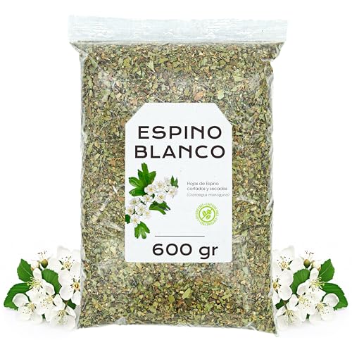 Infusión de Espino Blanco a Granel - Te en Hojas Cortadas y Secas (600 gr)