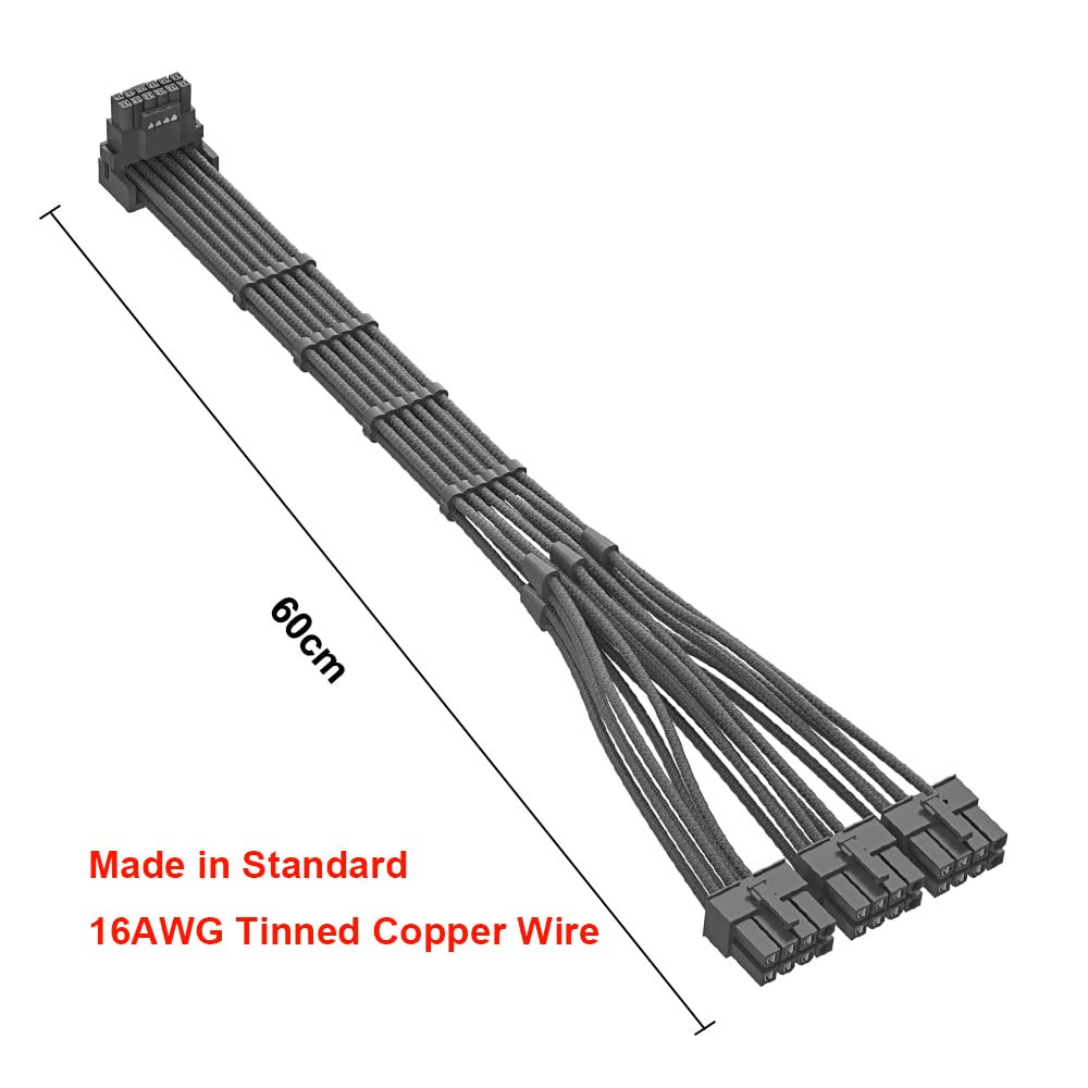 Corsair用 12VHPWR 90度アダプター PCI-e ケーブル PCIe Gen5 12VHPWR cable | CORSAIR 電源ユニット用モジュラー