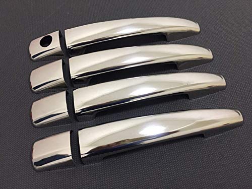 Aramox Garniture De Couvercle De Poignée De Porte, 8 Pièces Garniture De Couvercle De Poignée De Porte Extérieure De Galvanoplastie De Voiture Pour Vito W447 2014-2017 ABS