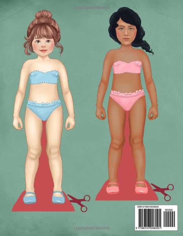 Color, Cut, Play Dress Up Paper Dolls, Spring Garden Party: Fashion Coloring and Activity Book for Scissors Skills - Image 2