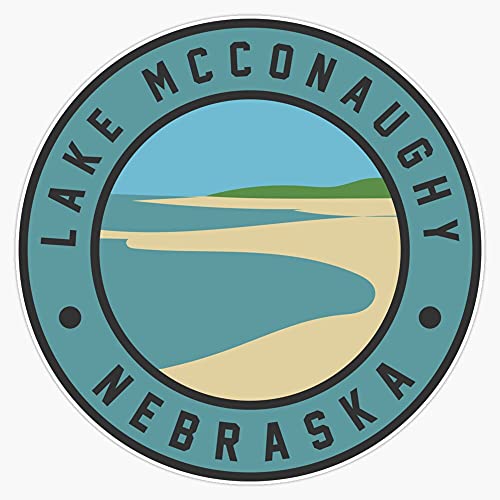 BZ Trading Lake Mcconaughy Nebraska Vinyl Decal Wall Laptop Bumper Sticker 5 inch (RDB-USA-STICKERS-1937)
