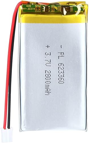 3.7V 2800mAh 623360 Lipo Batería recargable de iones de polímero de litio con conector PH2.0.000 in JST (en realidad 1500mah)