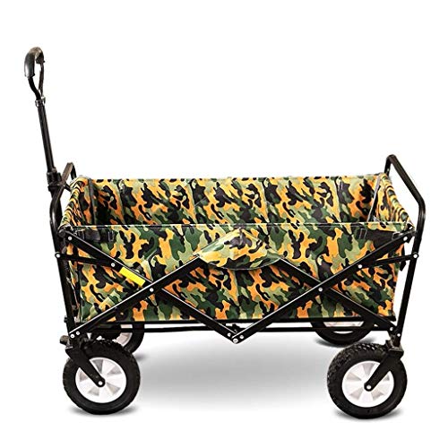 TYUIO Heavy Duty Collapsible Folding All Terrain Utility Wagon Beach Cart (Color : B)