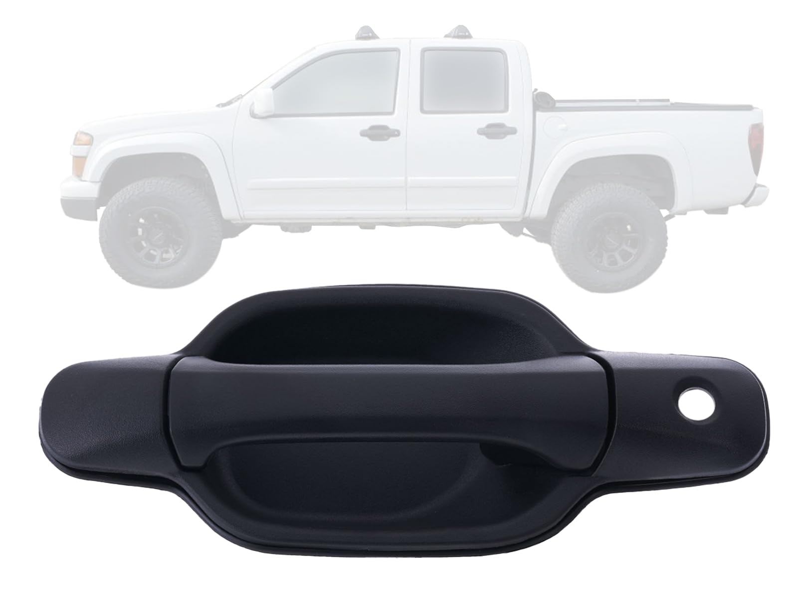 F-150 Exterior Door Handles; Rear Passenger; Textured Black (04-08 F-150 SuperCab) - Free Shipping