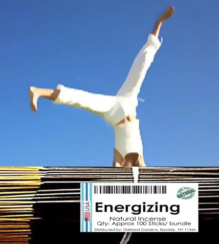 Oakland Gardens Brand, (E) Energizing Incense - Orange, Lemon, Grapefruit, Orange Flower, Lily Of The Valley, Peppermint And Rosemary (2-Bundle) #TOP28