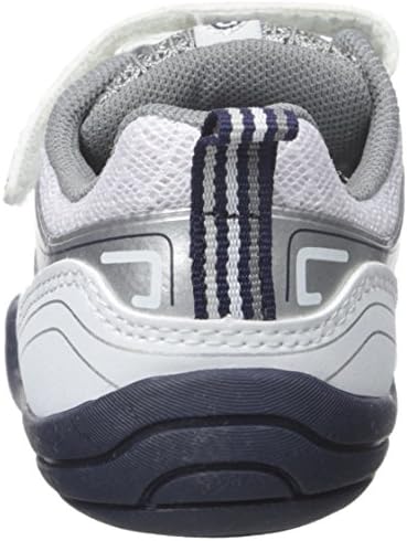 pediped Grip Force Athletic Shoe (Toddler), White/Navy, 19 EU(4-4.5 E US Toddler) | Image 2