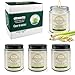 Citronella Kerze, Citronella Kerze Outdoor 4 Stück, 420g 30 Stunden Brenndauer, Duftkerzen Geschenkset Kerzen Im Glas, Lemongrass Citronella Öi für Outdoor Indoor Garden Travel Camping