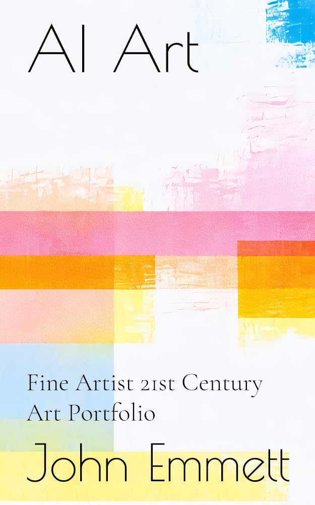 AI Art Fine Artist 21st Century Art Portfolio livre de collection anglais peinture moderne