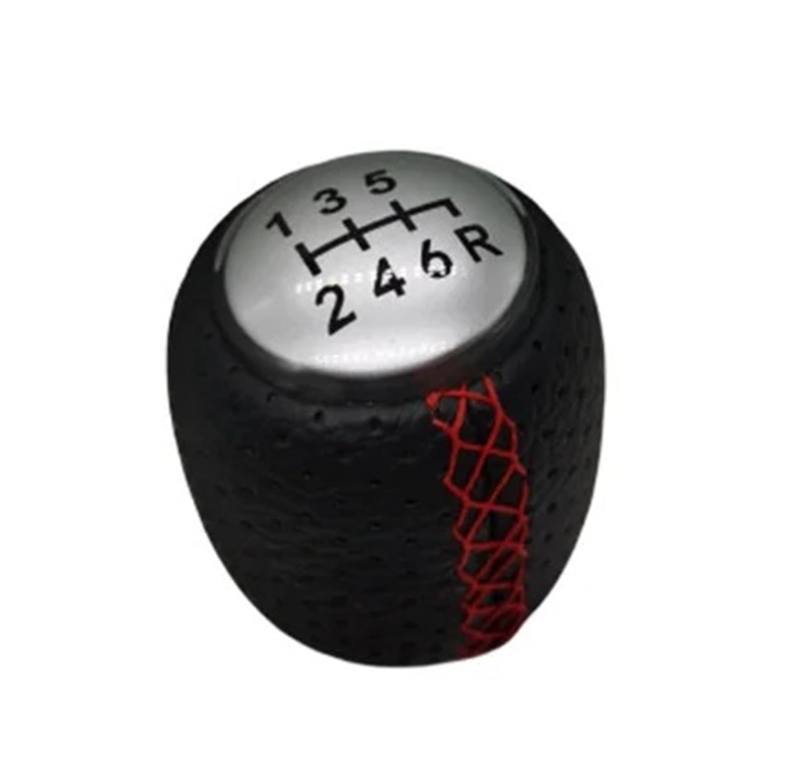 Jxewmtmc for ALFA for Romeo 159 for Brera for Spider 2005-2011 5 6 Speed Car Shift Knob Gear 55344557 Gear Stick Shift Cover(6R red)
