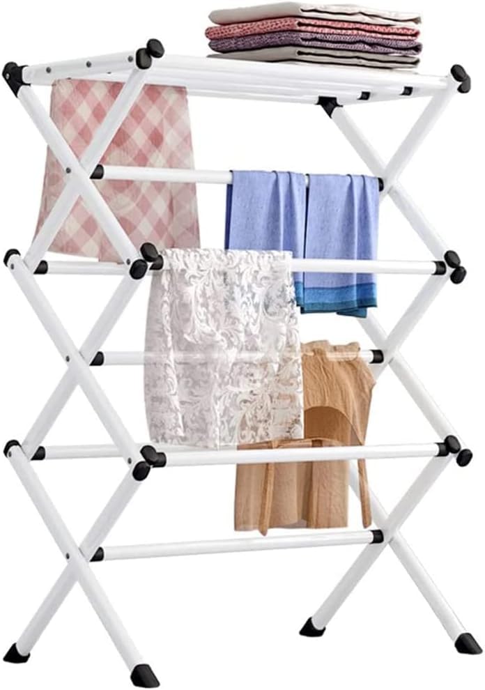 Recopilación de Tendedero Plegable que puedes comprar esta semana. 45 JASUVII Tendedero Plegable, Tendedero Vertical Metálico Plegable, Tendedero de Ropa Extensible para Interiores y Exteriores