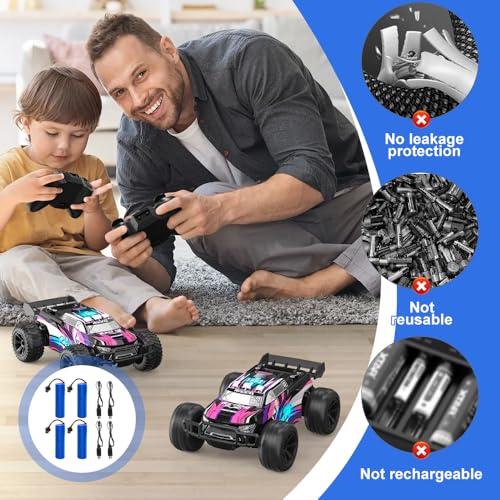 Mineup 4 Stück Akku 18650 3.7v, 1200mah Li-ion Battery, 3.7V RC Akku mit 4 USB Chargers SM-2P Plug, 3 7 Volt 18650 Li-ion, Rechargeable Battery für RC Fahrzeuge, Boote, Panzer,Roboter