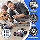 Mineup 4 Stück Akku 18650 3.7v, 1200mah Li-ion Battery, 3.7V RC Akku mit 4 USB Chargers SM-2P Plug, 3 7 Volt 18650 Li-ion, Rechargeable Battery für RC Fahrzeuge, Boote, Panzer,Roboter