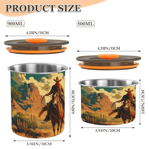 ATTX Envase Hermético de Acero Inoxidable 500 ml miniatura 2