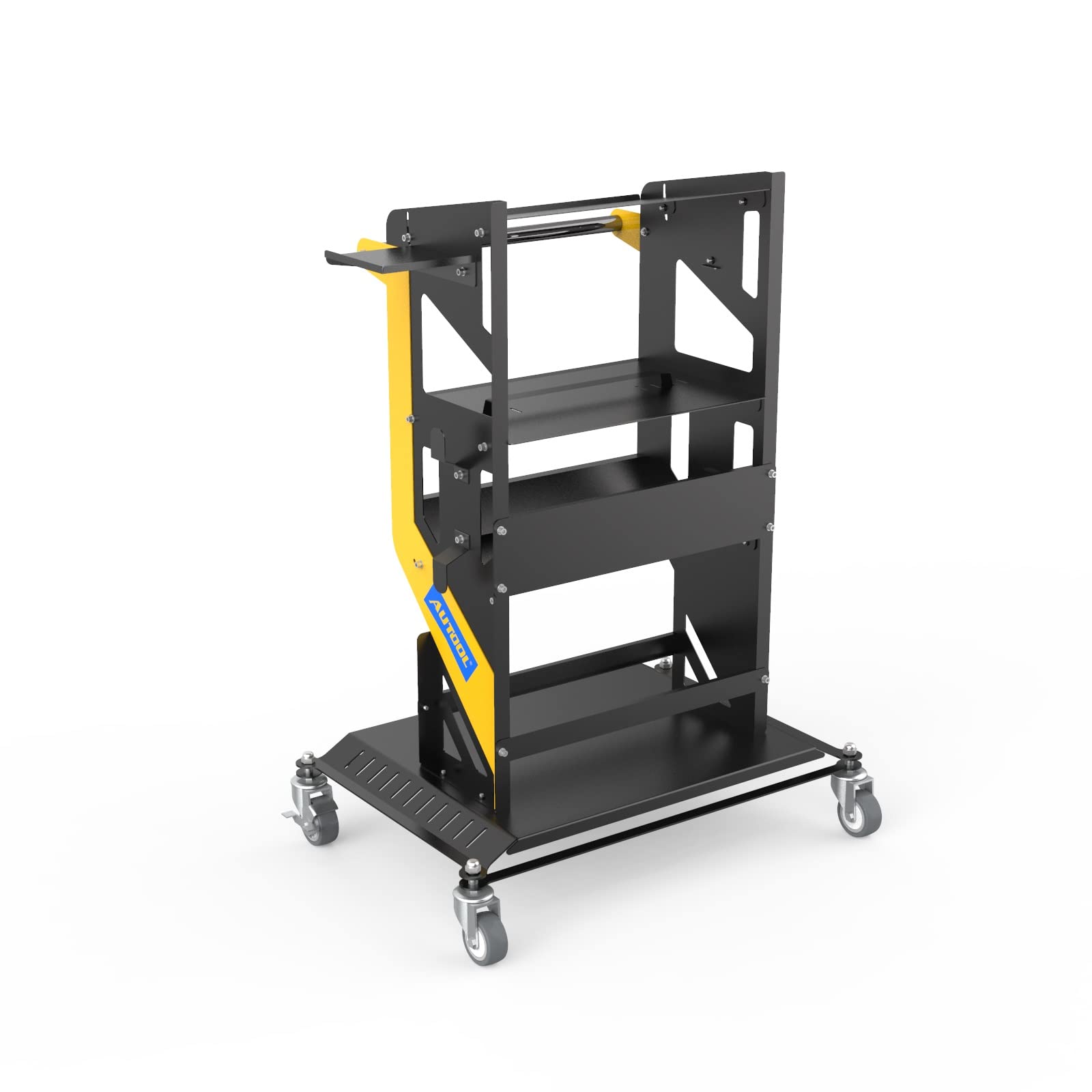 Chariot à Outils à roulettes à 3 Niveaux, capacité de 150 kg, Chariot Utilitaire Robuste, Organiseur d'outils de Service Automobile, Chariot à Outils de Service Commercial Industriel pour mécanicien