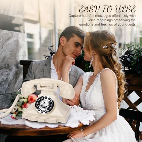 Livre d'or audio mariage blanc cassé, objet connecté d'exception