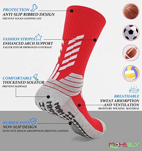 Mens Grip Socks Non Slip for Soccer,Hospital, Training,Anti Slip Grippers2