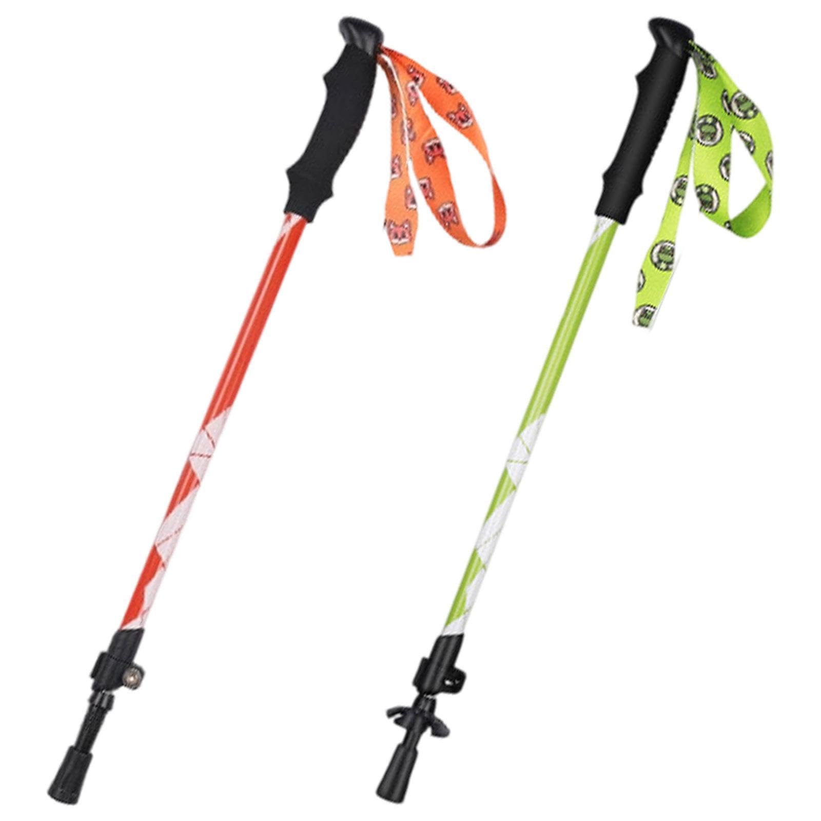 CALANDIS™ Telescopic Mountain Trekking Pole Walking Cane for Hiker Backpacker Climbing Orange | Walking & Trekking Sticks | Hiking Gear | & Hiking | Outdoor Sports-image-28