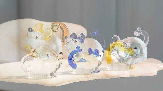 Amazon.com: H&D HYALINE & DORA 3 Pack Glass Crystal Mouse