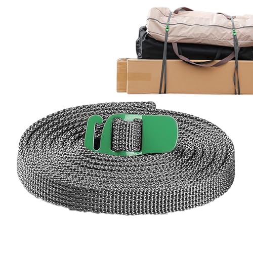 Correa de seguridad de carga – Correa de amarre resistente de 8,2 pies, hebilla ajustable | Fiable seguridad de carga para kayak moto portaequipajes de techo, equipo de transporte al aire libre