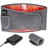 Picture of Wireless Heating Waist Belt with 8000mAh Battery, 3 Vibration Modes & 3 Heat Levels, Cordless Back Massager with Extension Strap for Lower Back, Cramps, Lumbar Support, Office & Travel Use