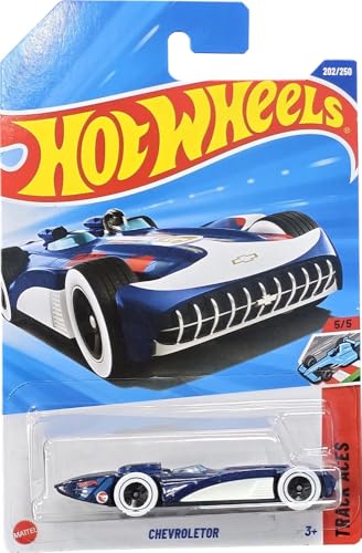 Hot Wheels Chevroletor Treasure Hunt Track Aces, Chevrolet Die-Cast Car, 1:64 Scale, Blue - image 1