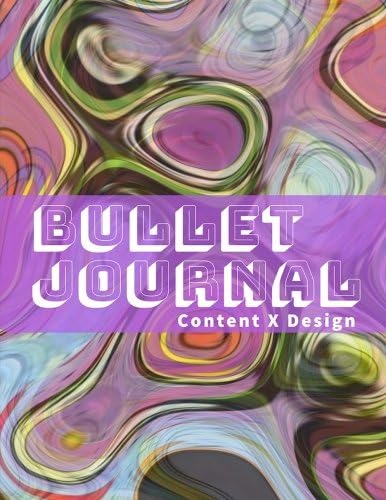 Bullet Journal Retro 100 Dot Grid Pages 8 5 X 11 Blank Bullet Journal Notebook With 1 4 Inch Dotted Paper Matte Paperback Cover Design Content X Amazon Com Books