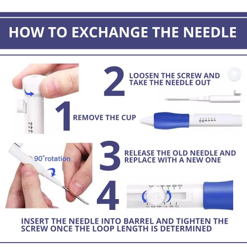 Yarrd DF5 Magic Embroidery Pen Punch Needles Punch Needle Pen Set Cross Stitch Tool Kit Diy Craft thumb #4