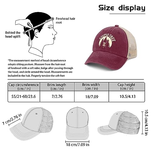 Image of OOMOO Disc Golf Snapback Cap - Distressed Mens & Womens Hat - Stupid Tree Theme
