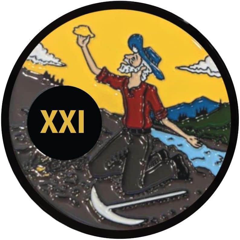 Gaunt Prospector AA Medallion 1 to 60 Years Sobriety Gift with Coin Capsule