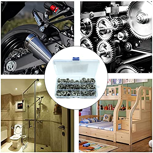 Countersunk Washers Stainless Finish Washers #4#6#8#10#12#14#16 304 Stainless Cup Countersunk Finish Washer Finishing Cup Countersunk Washer Assortment Set 295Pcs #TOP6