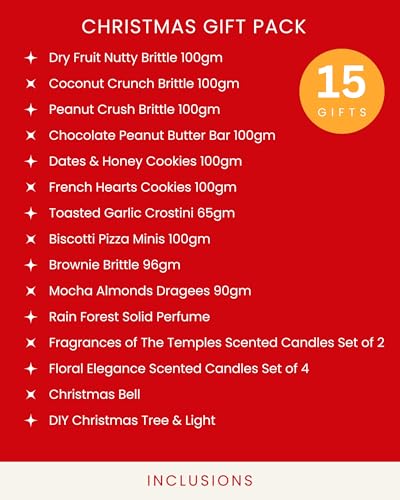 Image of HyperFoods Christmas Hampers For Gifting New Year Gift Pack Candles Set Chocolate Gift Hamper Christmas Hamper Gift Box New Year Gifts For Friends Chocolate Gift Pack Chocolates