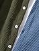 UANEO Mens Shacket Patchwork Long Sleeve Button Down Corduroy Shirts for Men (ArmyGreen-L)