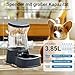 Gardner Pet Futterautomat Katze, 3.85L Wasserspender Hund mit Edelstahlschüssel, Ohne Strom, BPA Frei, Gravitation Wasserspender Katzen, für Mittlere/groß Haustiere (Grau)