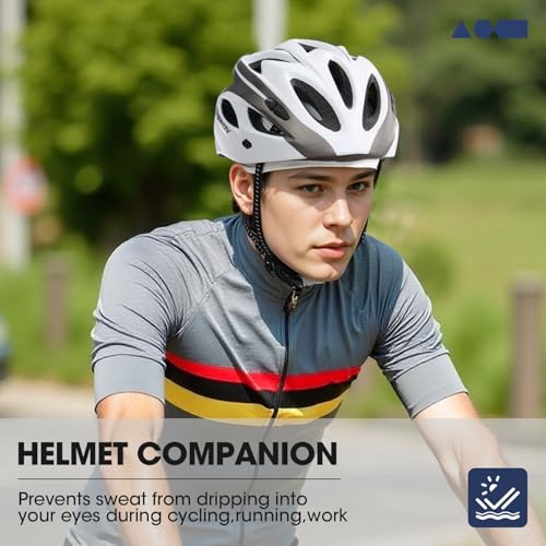 SUNMECI 2 Pcs Cooling Breathable Mesh Skull Cap for Men Women Lightweight Quick Dry Cycling Moto Helmet Hard Hat Liner4