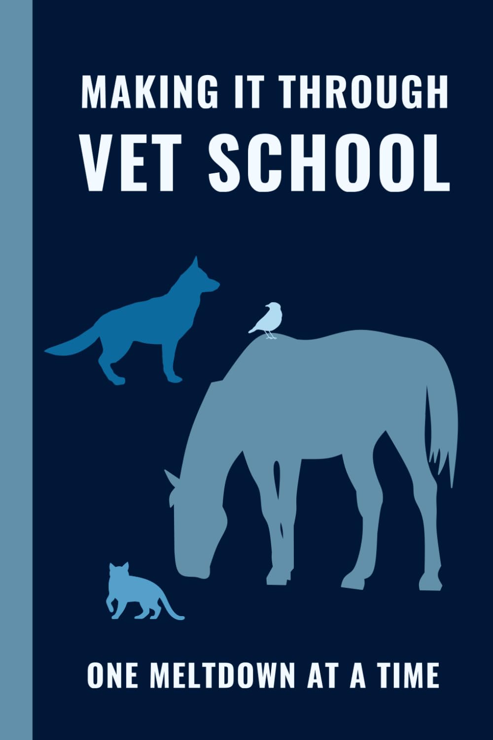 Making It Through Vet School One Meltdown At a Time: Funny Notebook Journal about Veterinary School / Vet Students and future Veterinarians gift idea